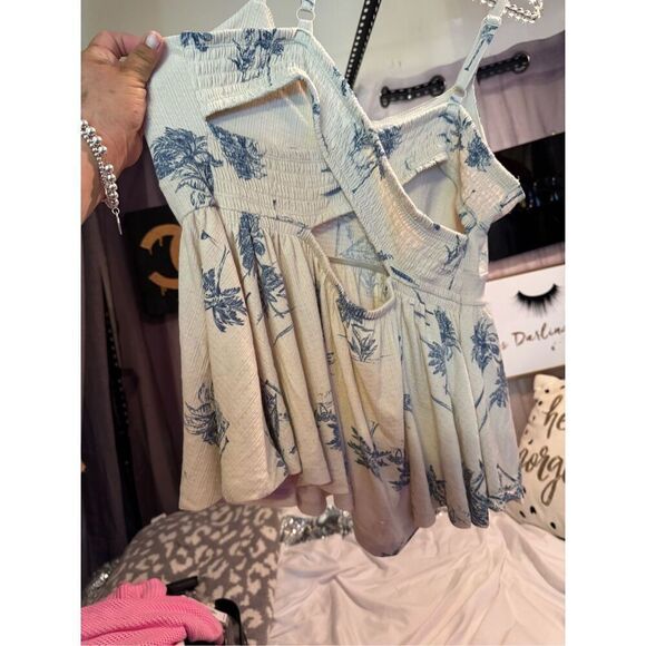 Torrid women plus size 2 2xl top shirt blouse cami tank blue china floral - Picture 5 of 6